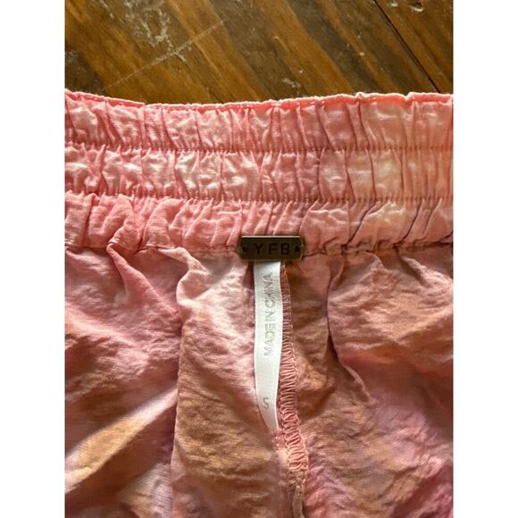 Young, Fabulous, and Broke Tie Dyed Boho 5" Lightweight Shorts, Small - Picture 3 of 4